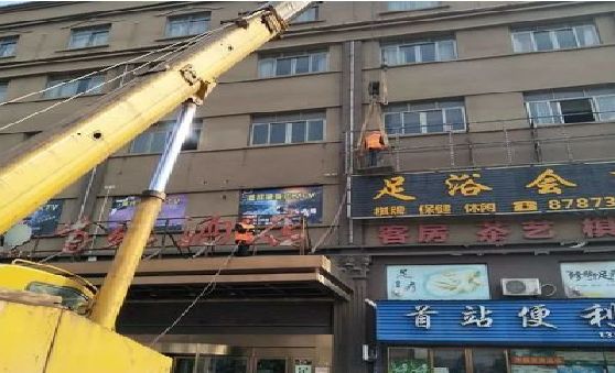 林州安装较高的门店招牌有什么好的方法？